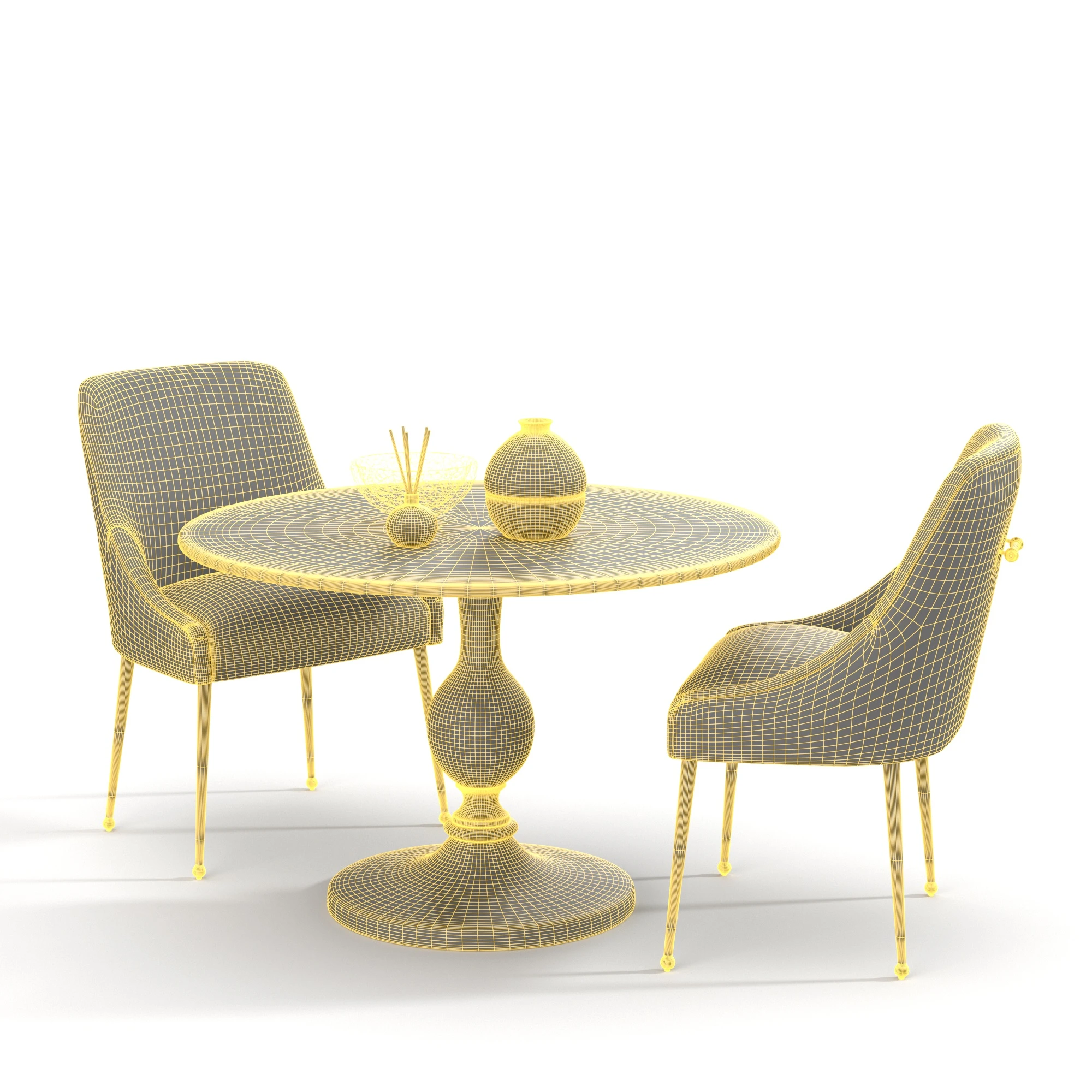 Dining Set 07 3D Model_07